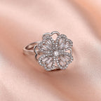 Zircon Four Leaf Ring